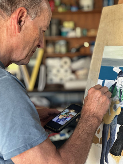 Lucas Holleman painting