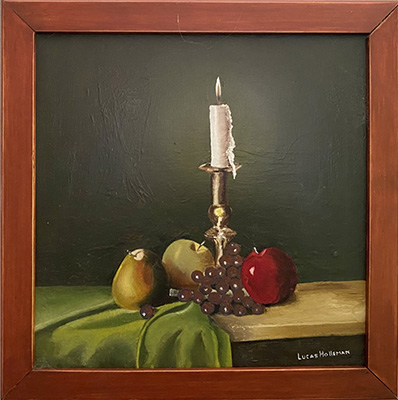 Burning Candle with Fruit - Lucas Holleman 